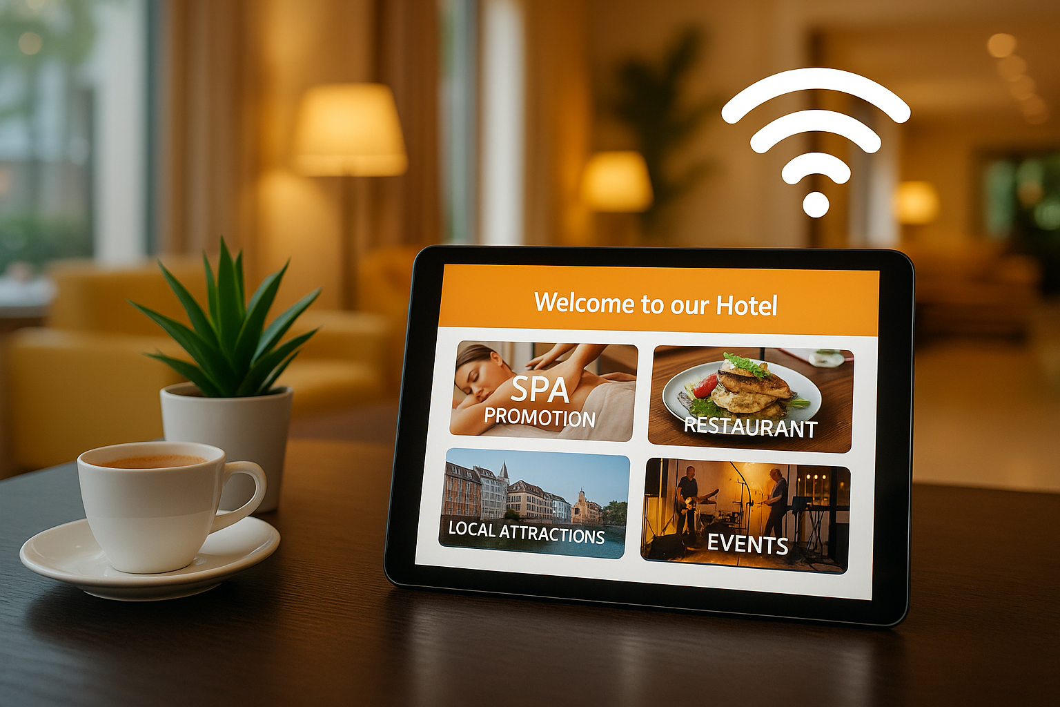 Using WiFi Landing Pages to Promote Hotel Amenities and Events